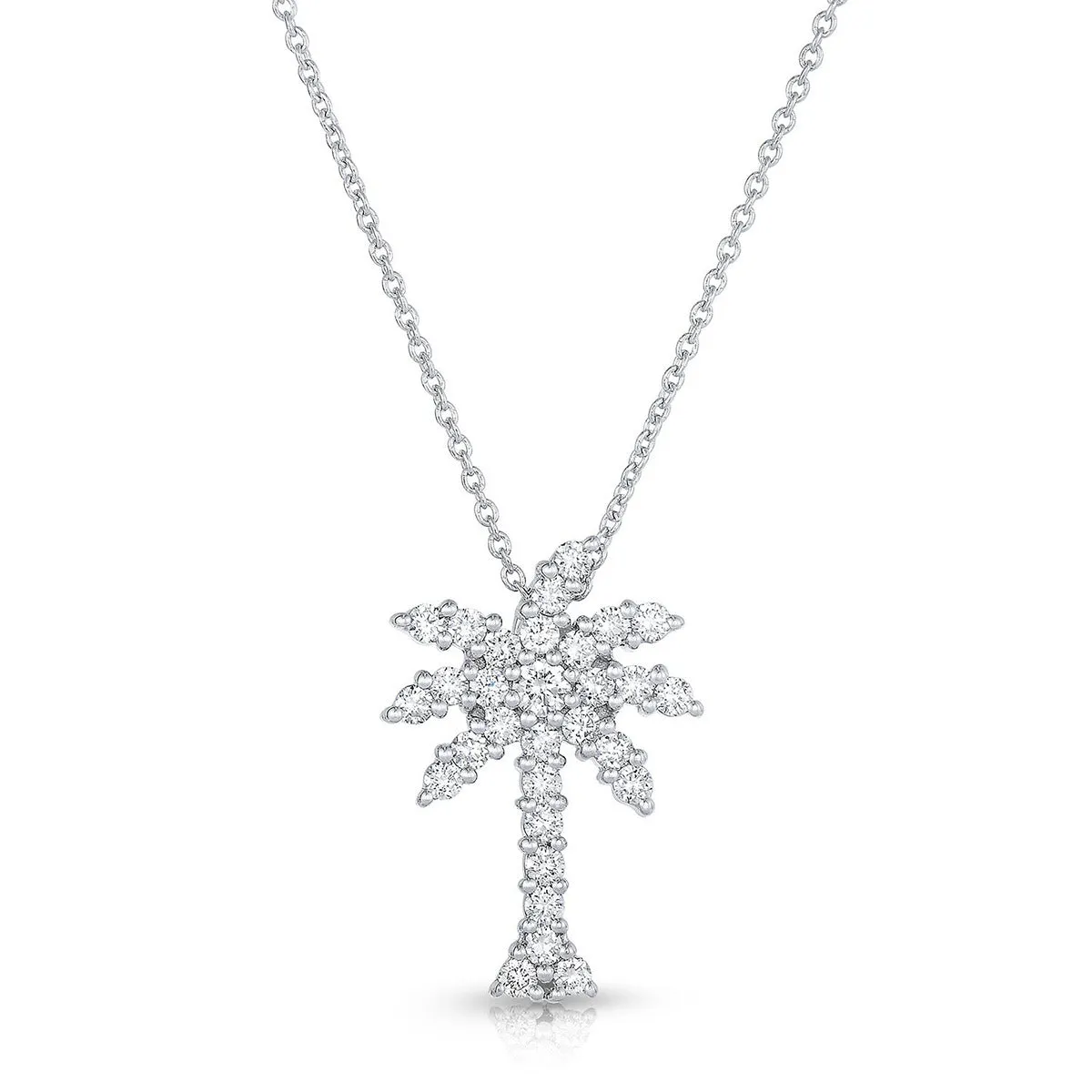 Large Palm Tree Diamond Pendant