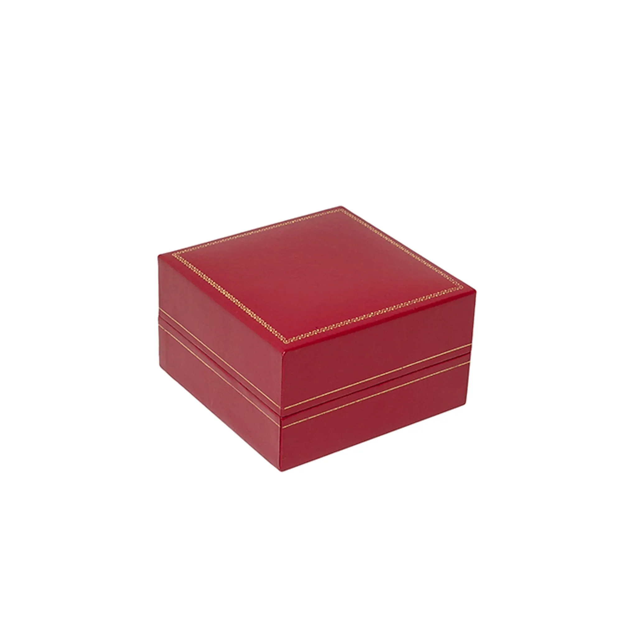 Leatherette Deep Bangle Box Red