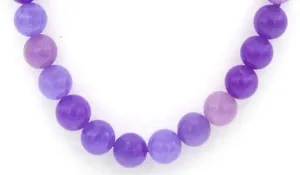 Luxury Lavender Natural Gemstone Necklace