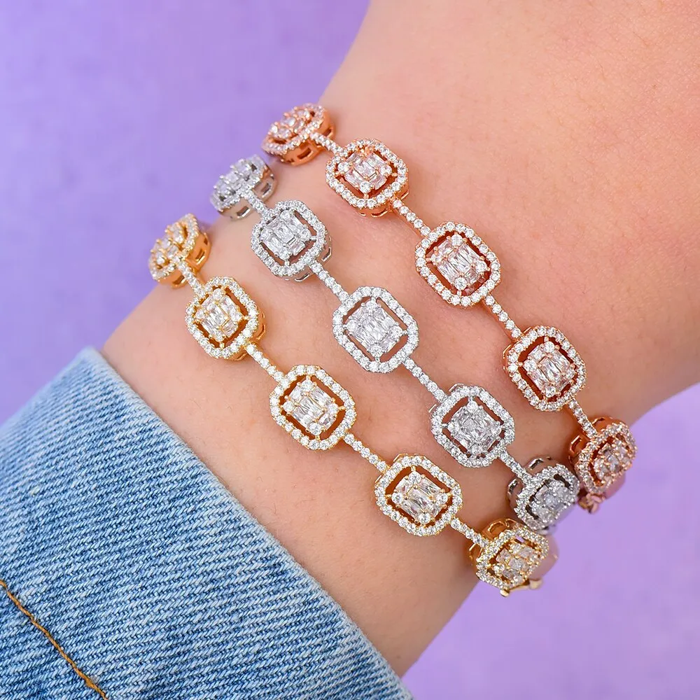 Luxury Stackable Bangle Cubic Zircon Crystal Bracelet