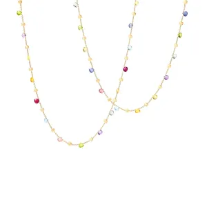 Marco Bicego Paradise Mixed Gemstone Long Necklace