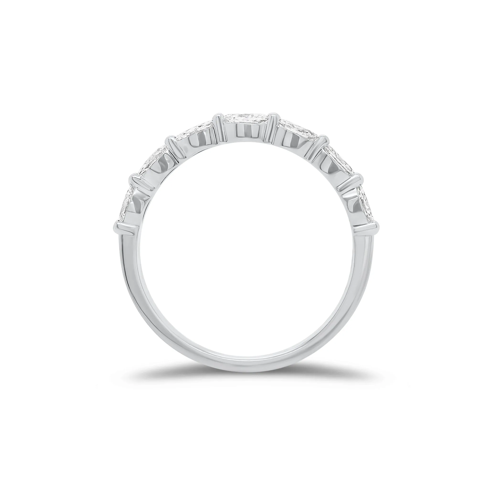 Marquise Diamond Wedding Band