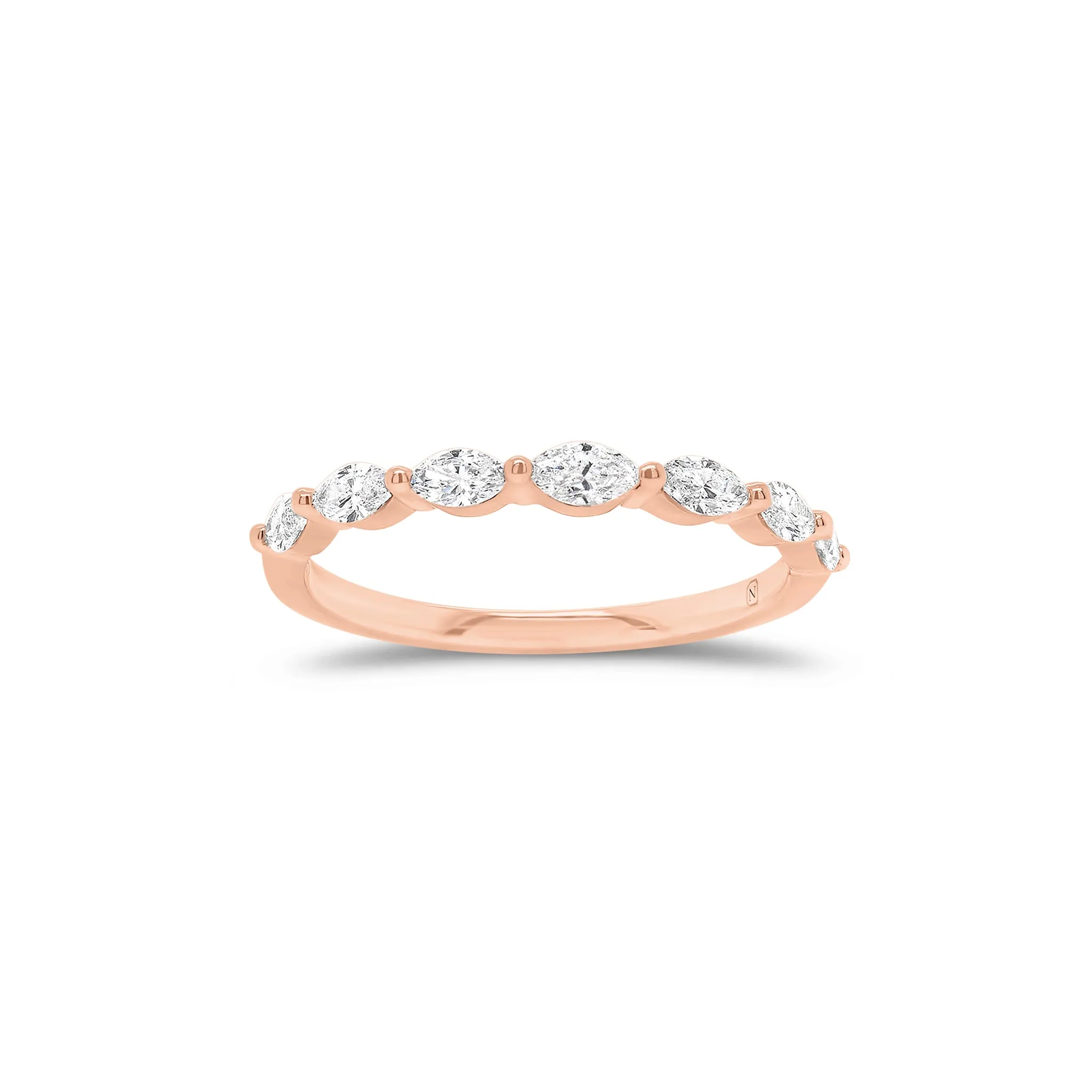 Marquise Diamond Wedding Band