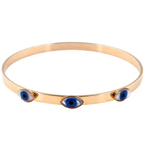 Mother of Pearl Evil Eye Trio Bangle