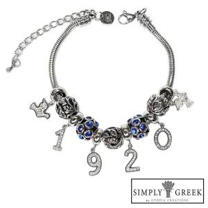 **NEW** ΖΦΒ 1920 Bead Charm Bracelet (Stainless Steel)