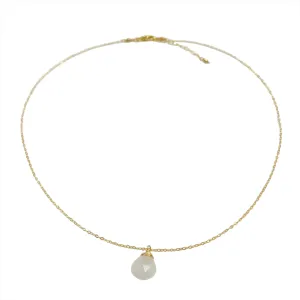 Nova Hanging Gemstone Necklace | Gold