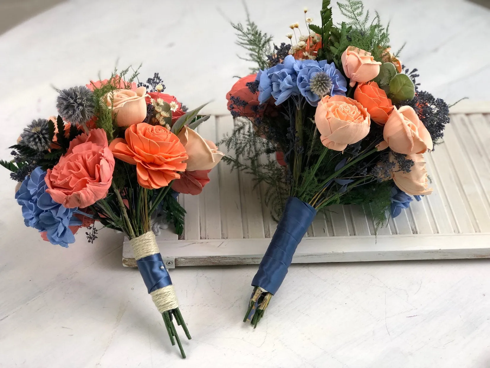 Peaches and Dream Bridesmaid Bouquet