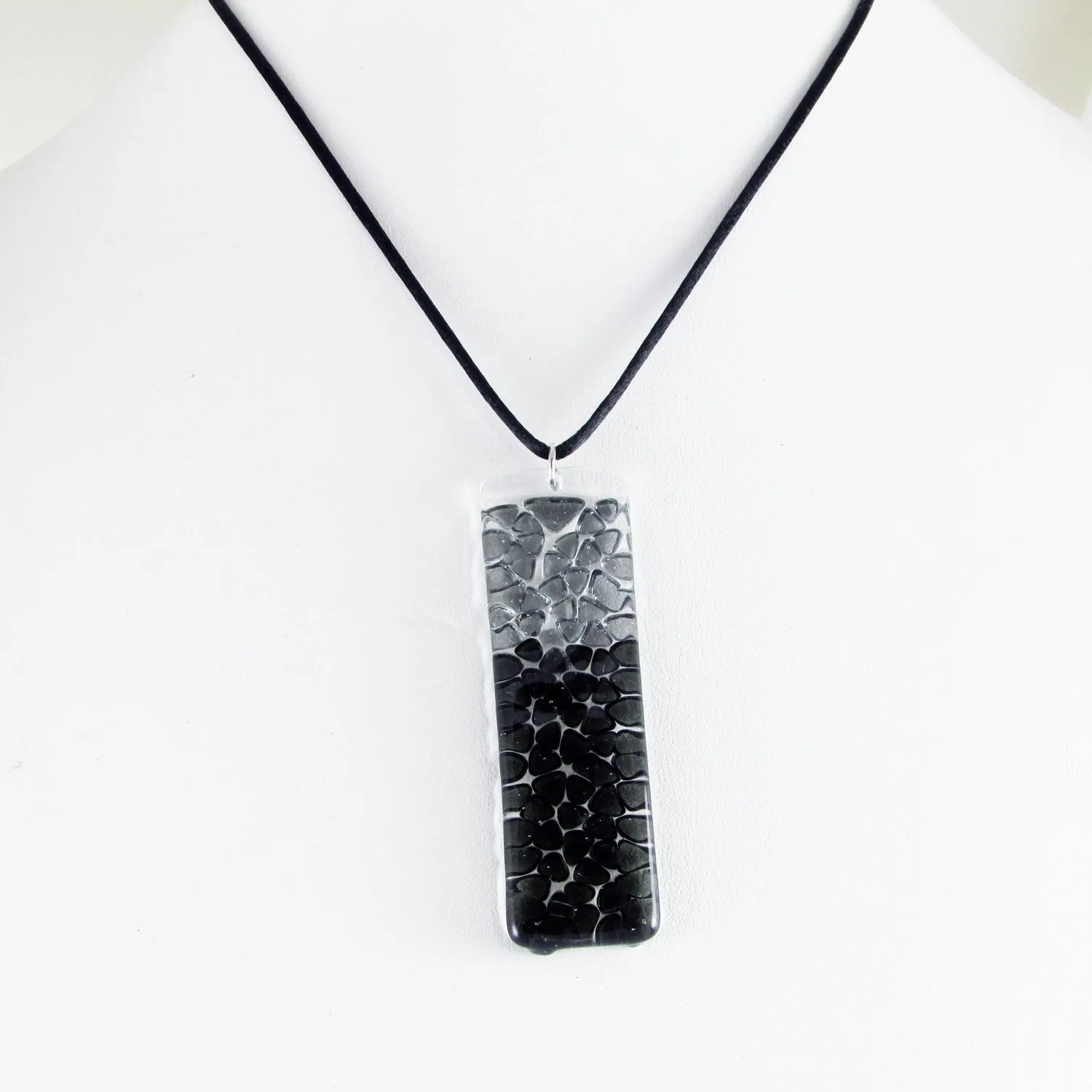 Picado Glass Pendant - Navy