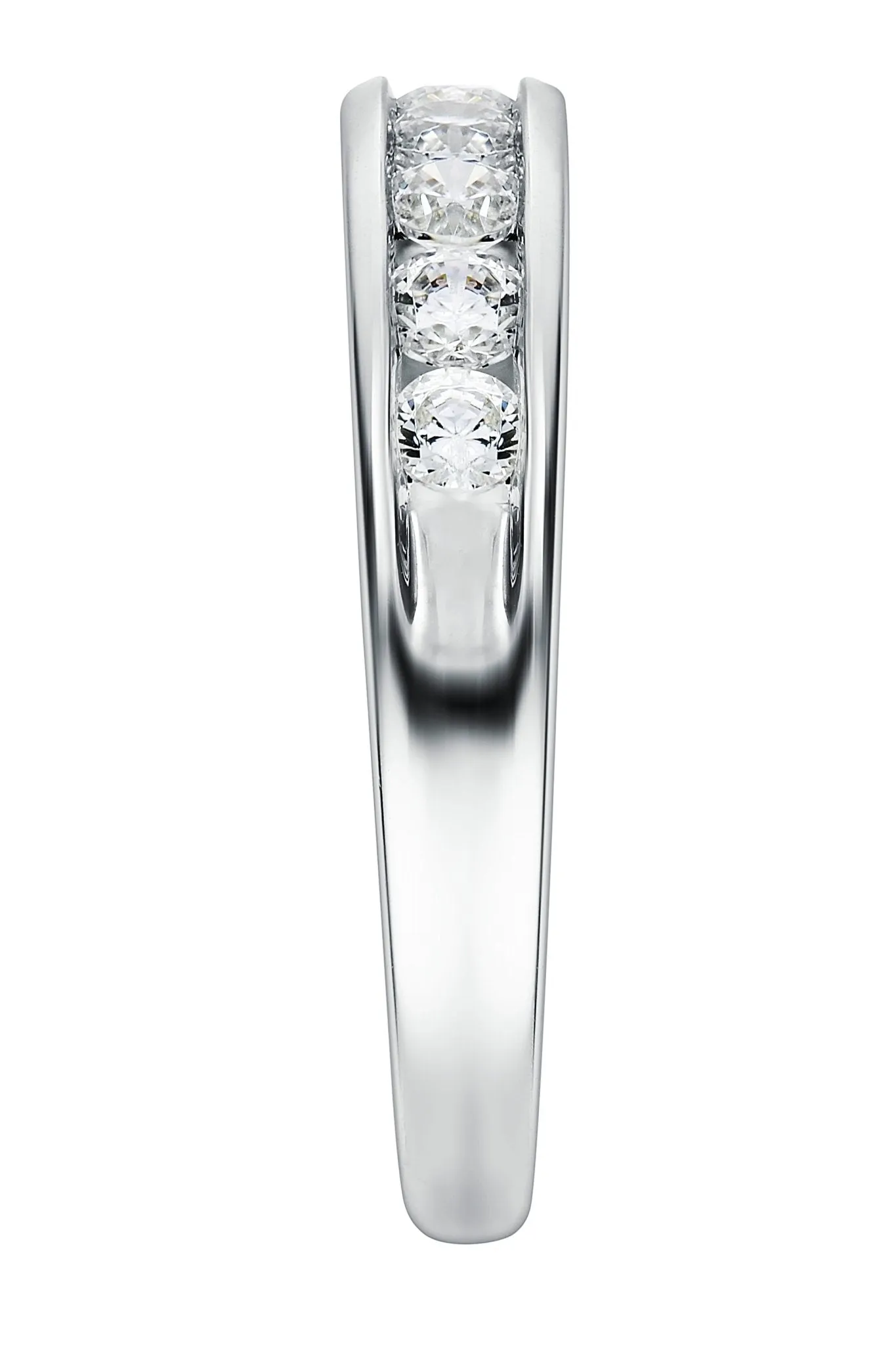 Platinum 0.50ct Diamond Channel Set Eternity Ring