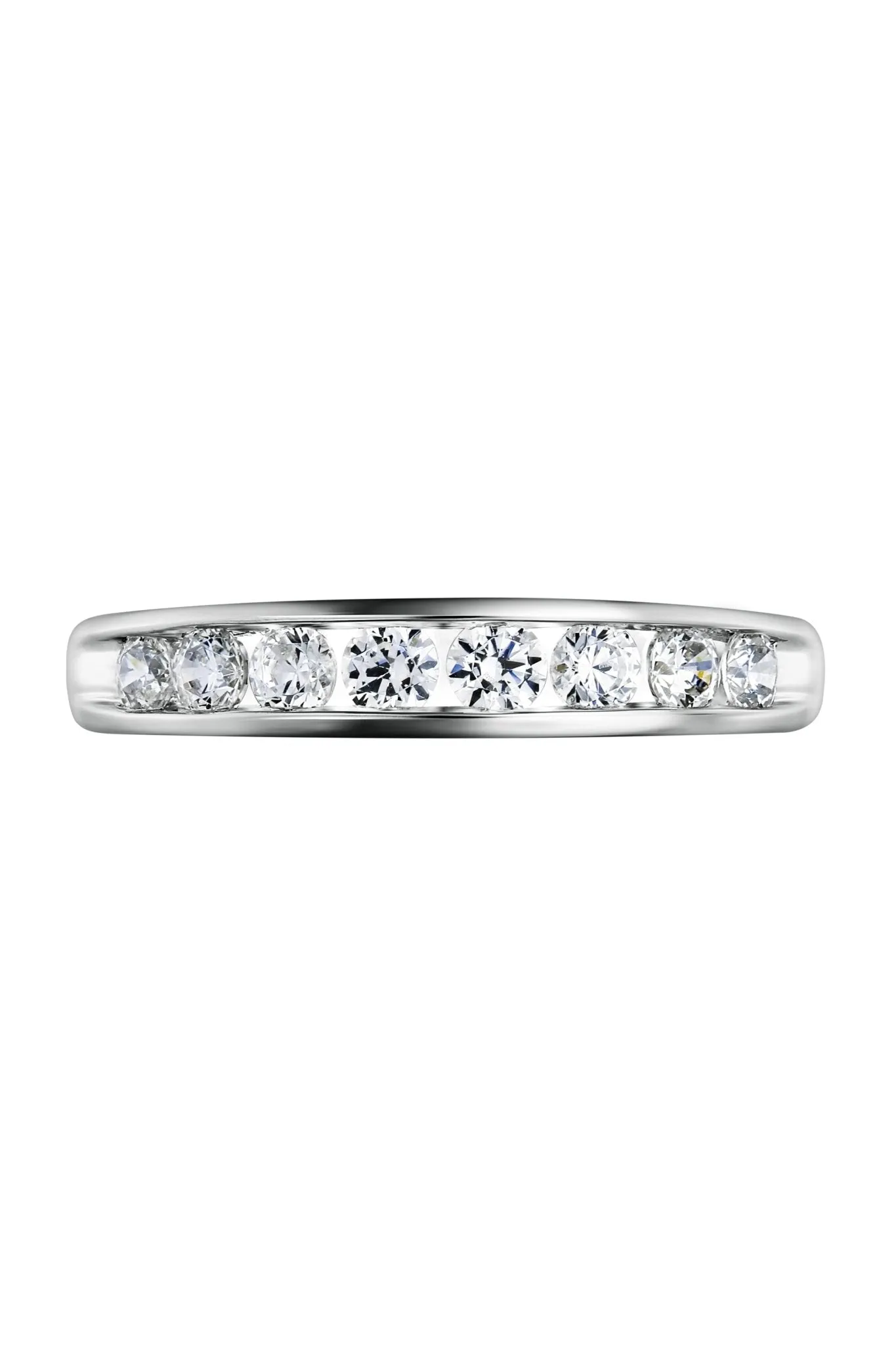 Platinum 0.50ct Diamond Channel Set Eternity Ring