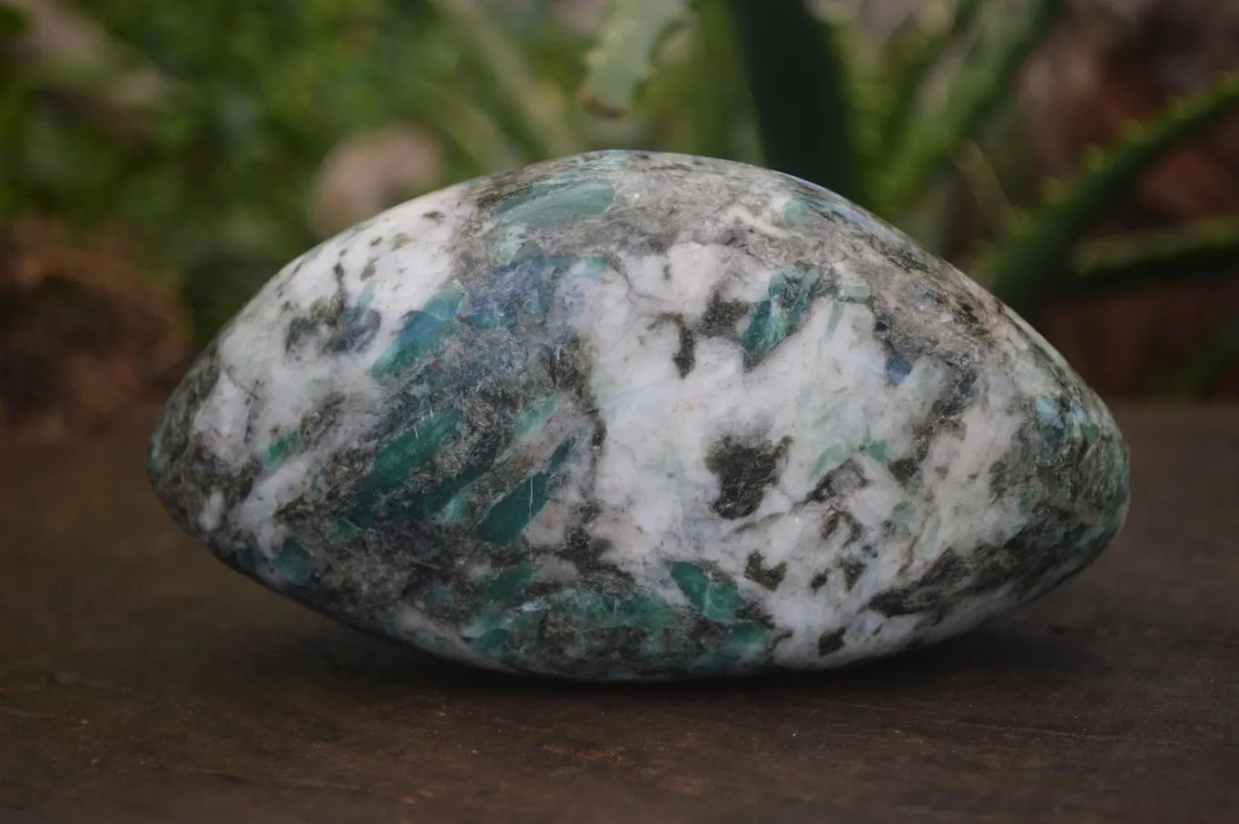 Polished Emerald Mica In Matrix Free Forms x 2 From Mutoko, Zimbabwe