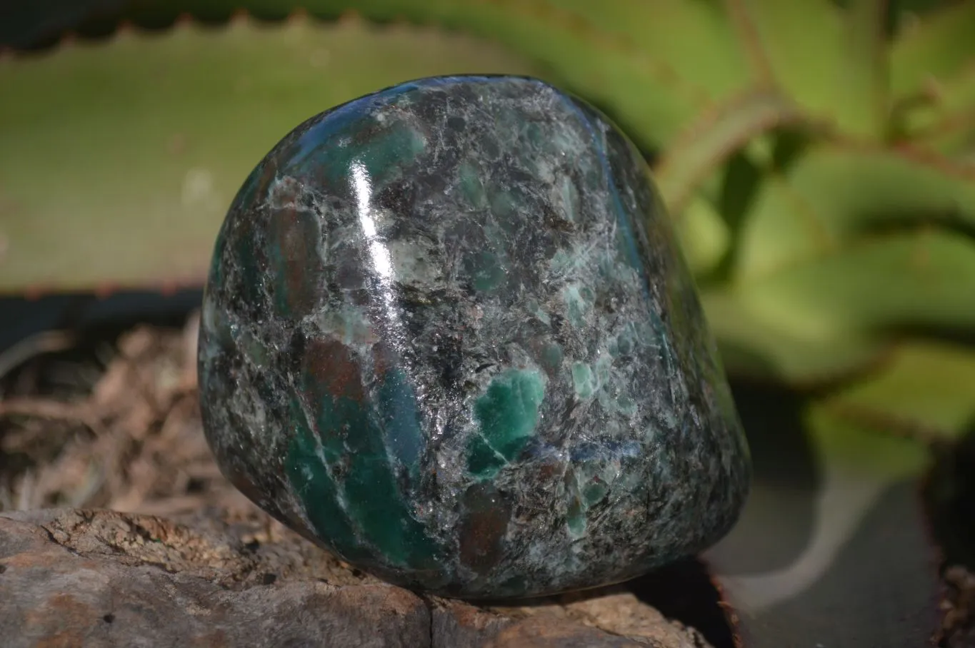 Polished Emerald Mica In Matrix Free Forms x 2 From Mutoko, Zimbabwe