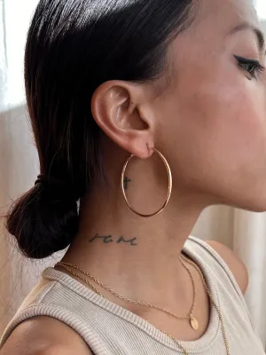 Rose Gold Hoop Earrings