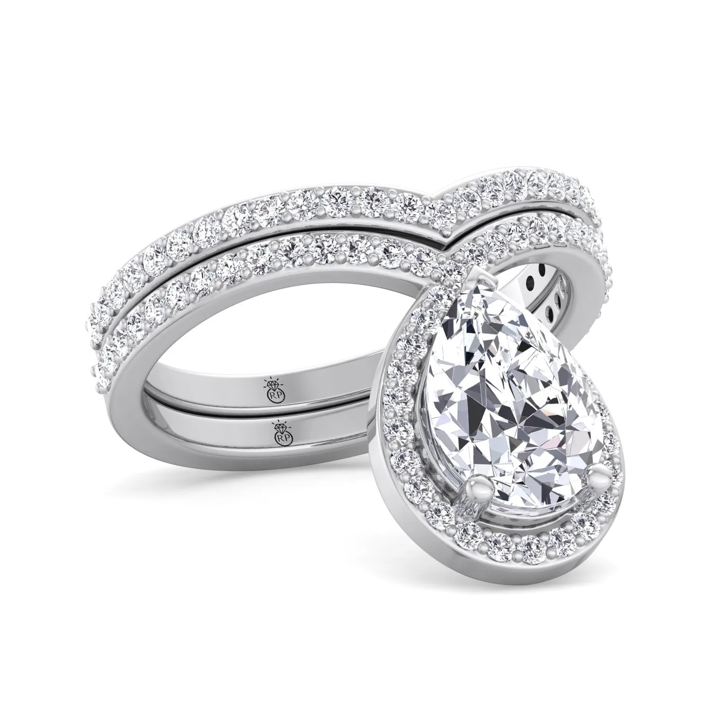 Samie - Curved Pave Wedding Band (0.26 CT)