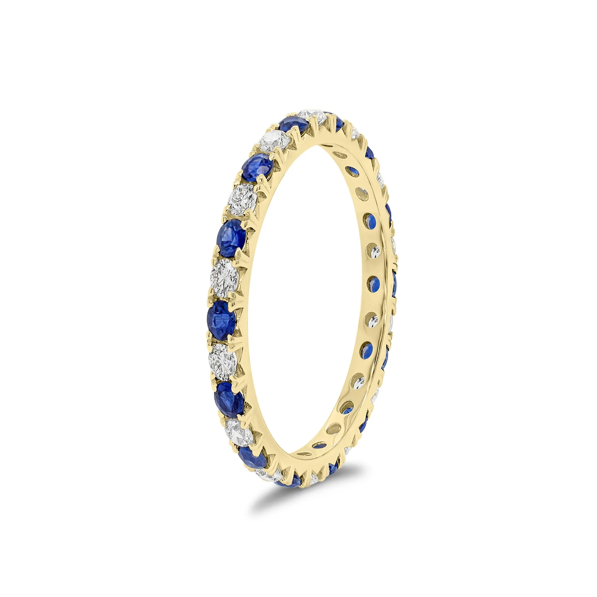 Skinny Sapphire & Diamond Eternity Ring