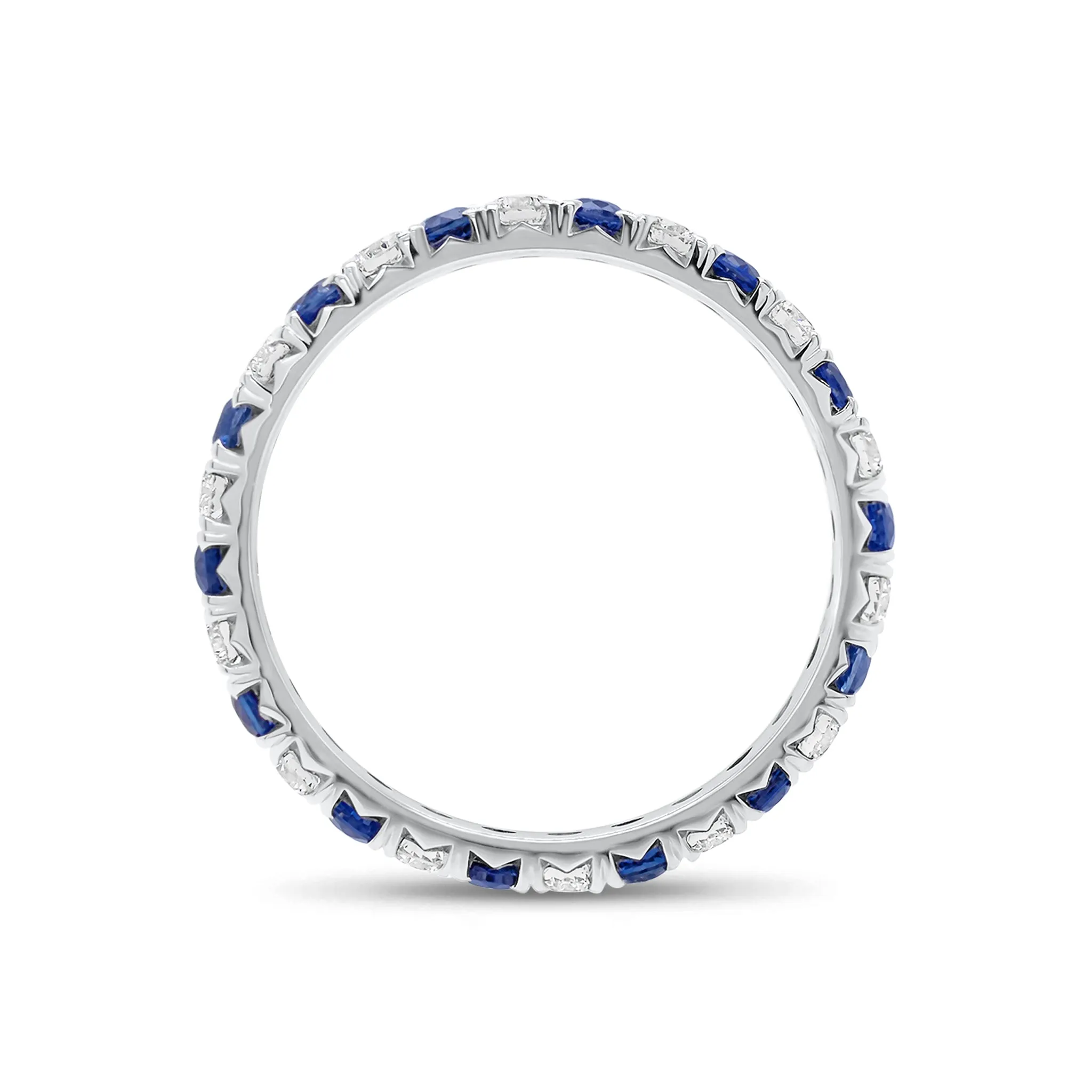 Skinny Sapphire & Diamond Eternity Ring