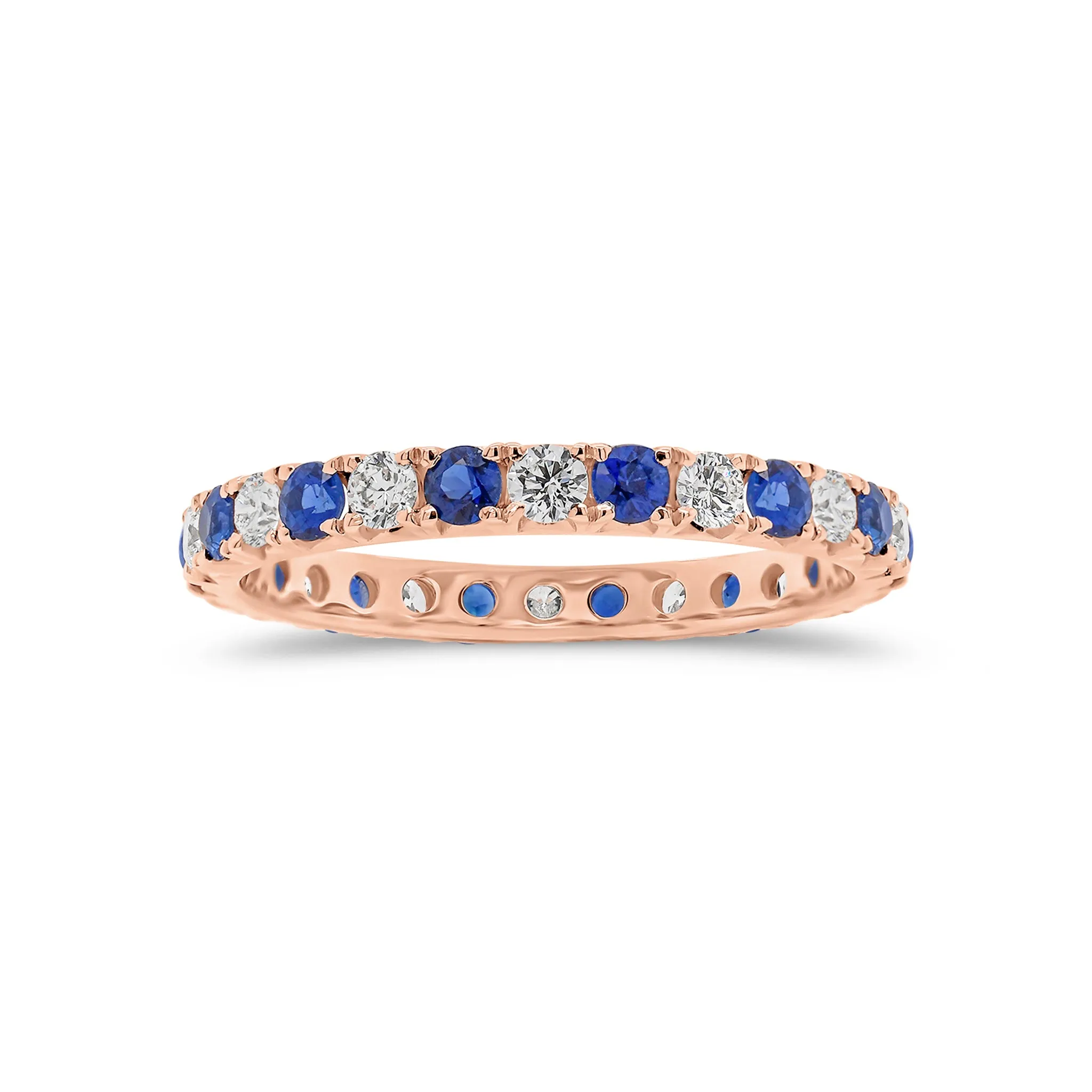 Skinny Sapphire & Diamond Eternity Ring