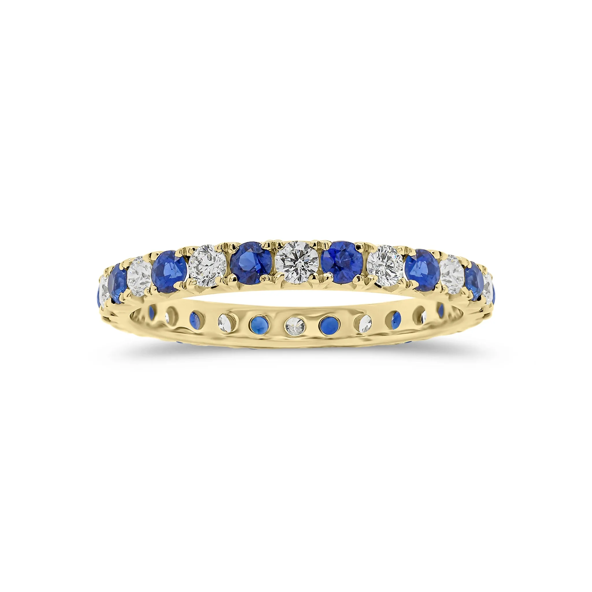 Skinny Sapphire & Diamond Eternity Ring