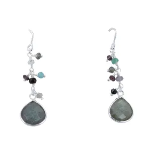 Sophie Labradorite Stone Drop Earrings