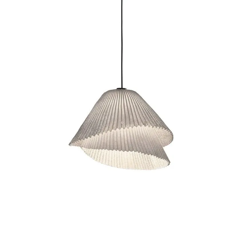 Stainless Steel Pleated Pendant Lamp