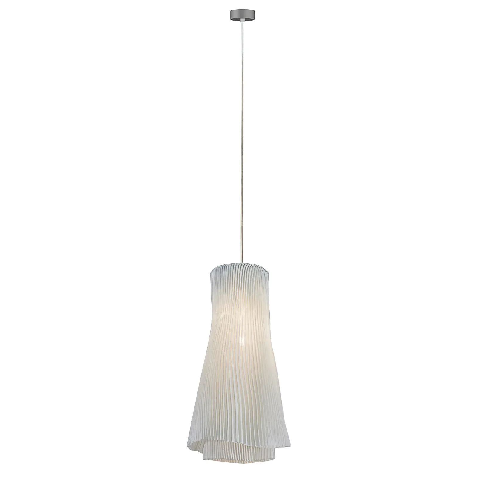 Stainless Steel Pleated Pendant Lamp