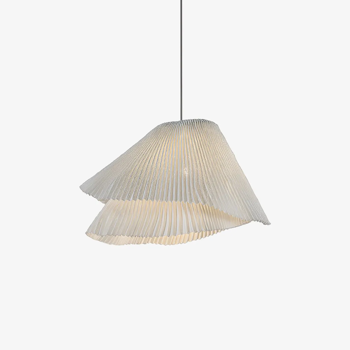 Stainless Steel Pleated Pendant Lamp