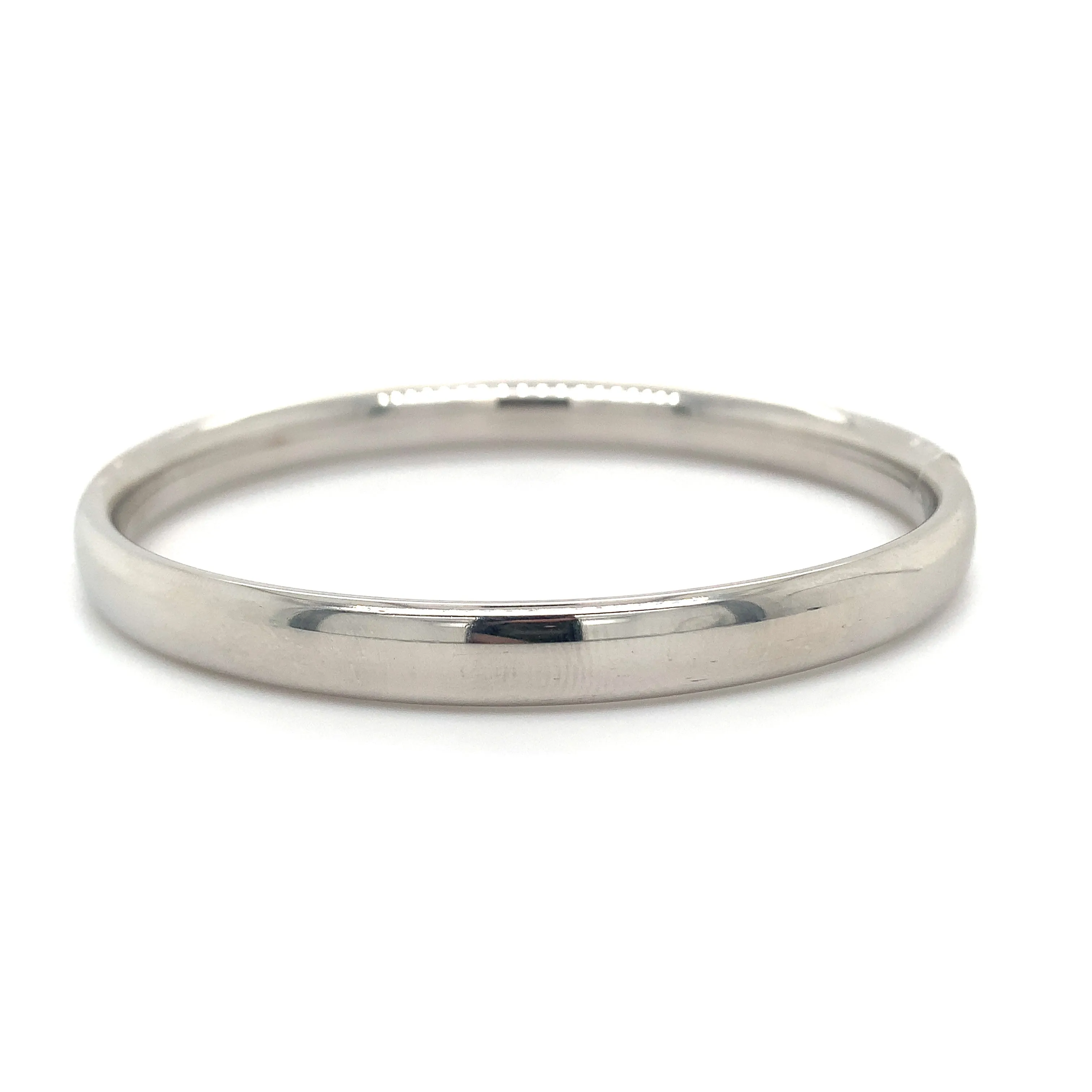 Sterling Silver Oval Shape Bangle