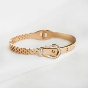 Studded Chain Belt Bangle