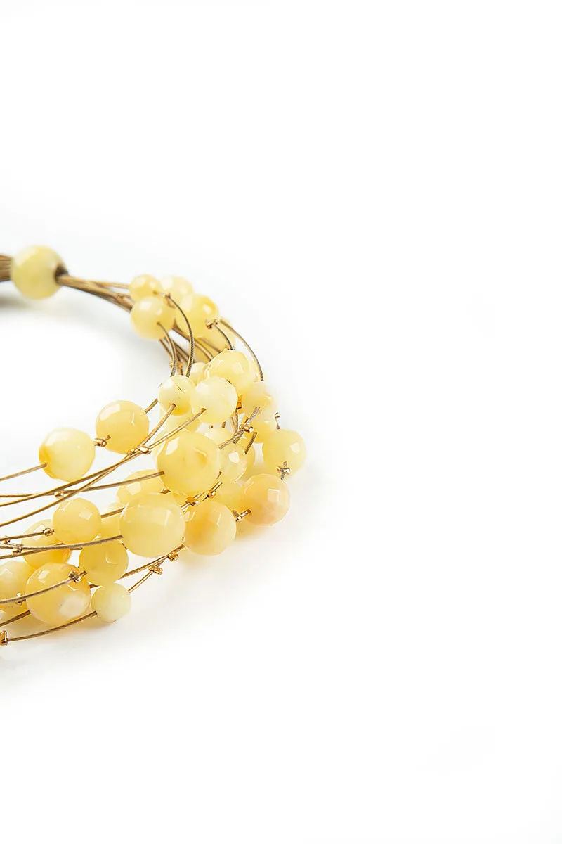 Sunrise Natural Amber Bead Bracelet