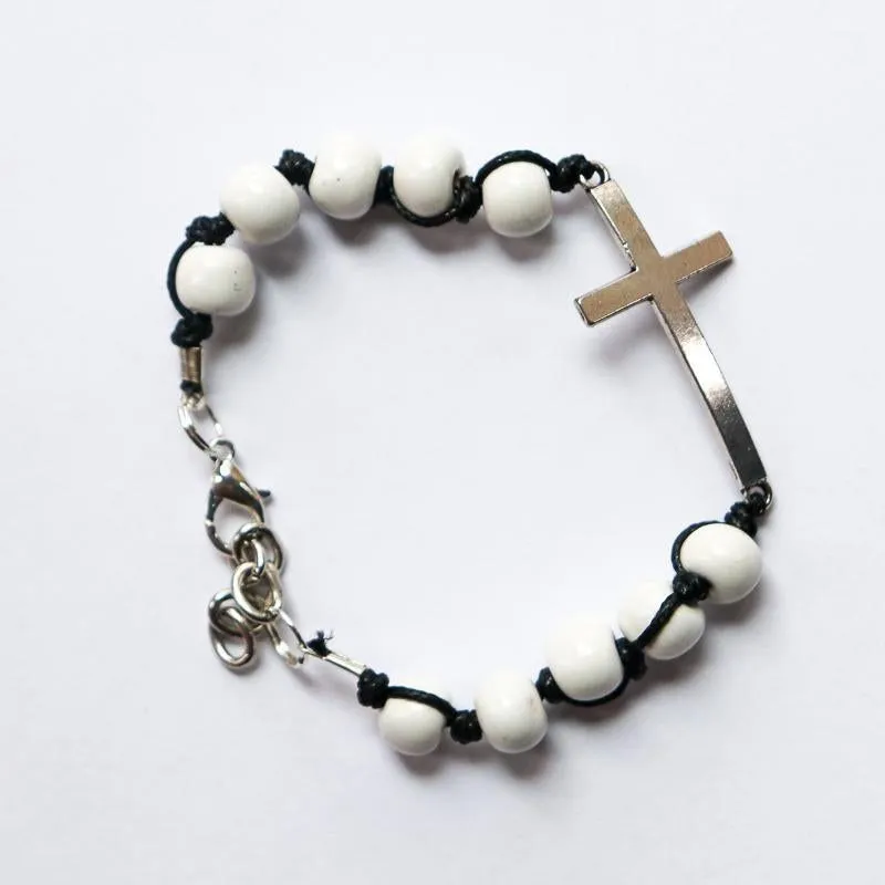 SwaziMUD™ Silver Thin Cross Bracelet