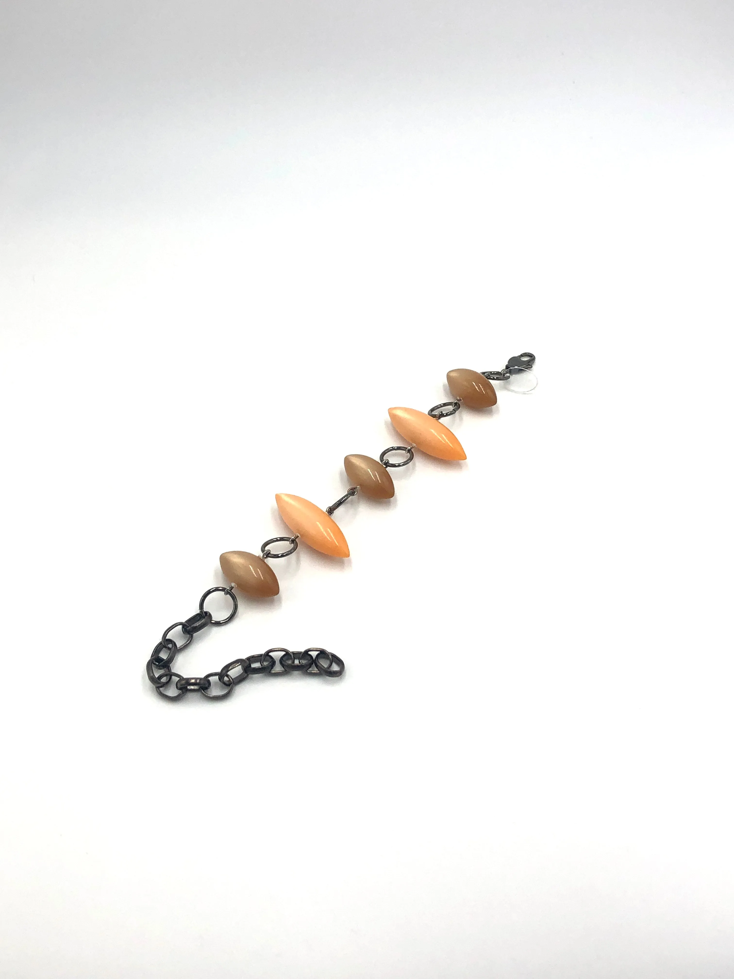 Tangerine & Champagne Moonglow Pod Stations Bracelet