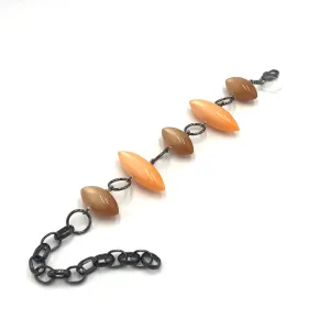 Tangerine & Champagne Moonglow Pod Stations Bracelet