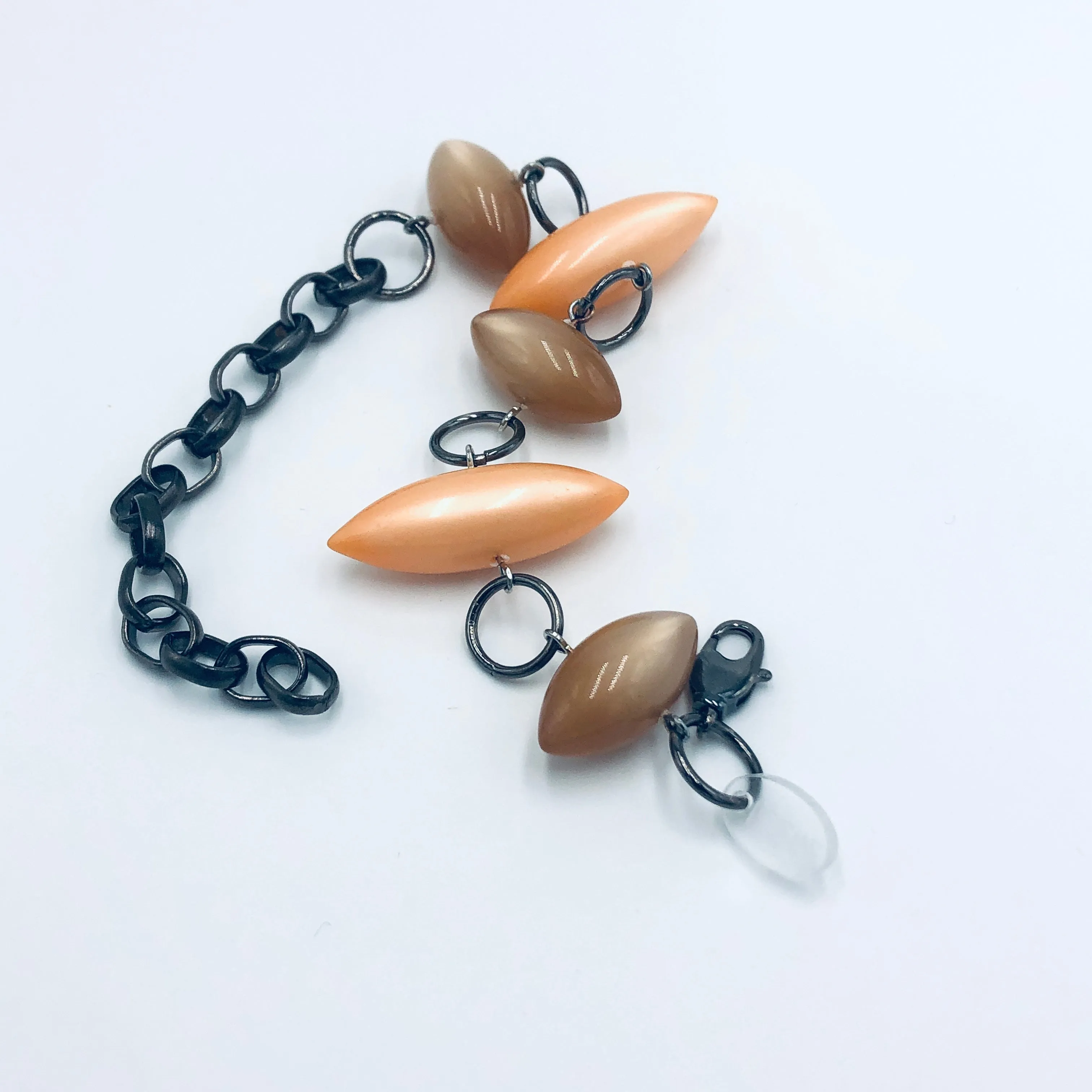 Tangerine & Champagne Moonglow Pod Stations Bracelet