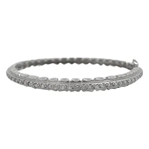 The Vintage Collection <p>Diamond Line Bangle Bracelet