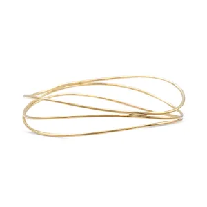 Tiffany Elsa Peretti Wave Three Row Bangle - 18ct Yellow Gold