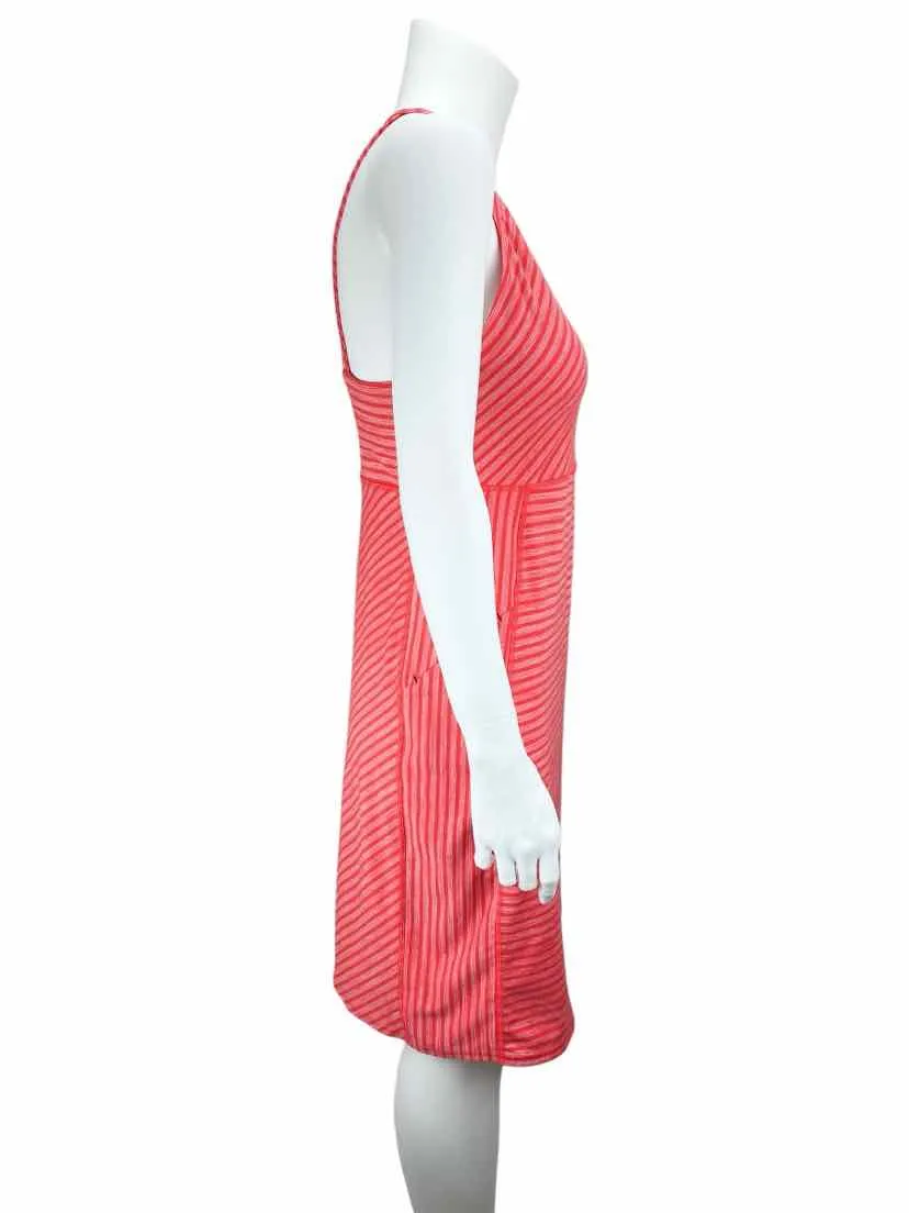 Title Nine Women's Active Striped A-line Dress Coral Size M