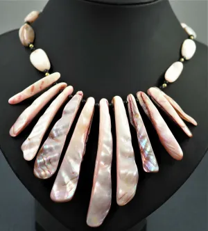 Unique Pink Gemstone Necklace for Sale