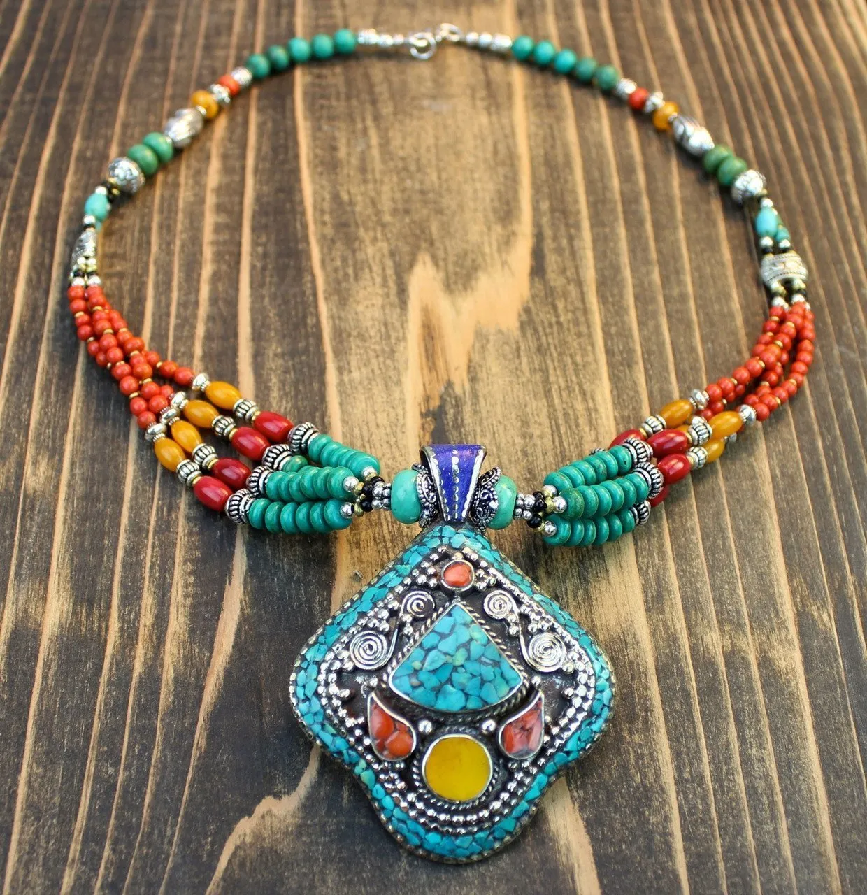 Warming and Balancing Tibetan Necklace