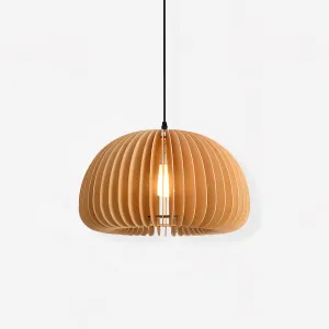 Wooden Pumpkin Pendant Lamp