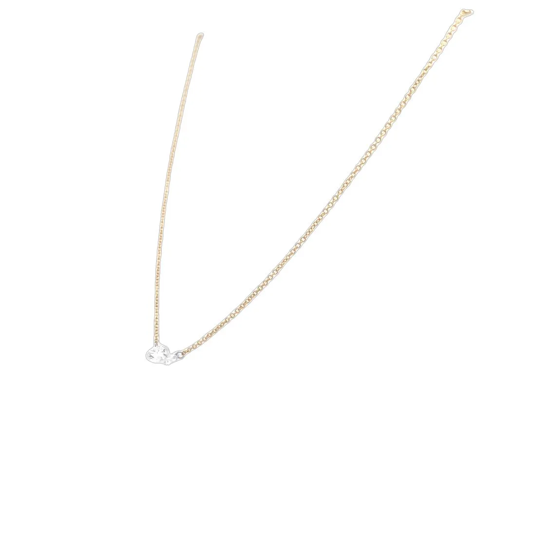 Yellow Gold LAB Diamond Necklace