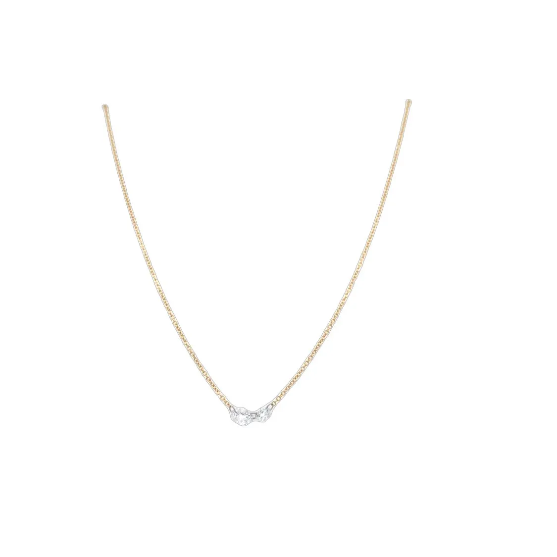 Yellow Gold LAB Diamond Necklace